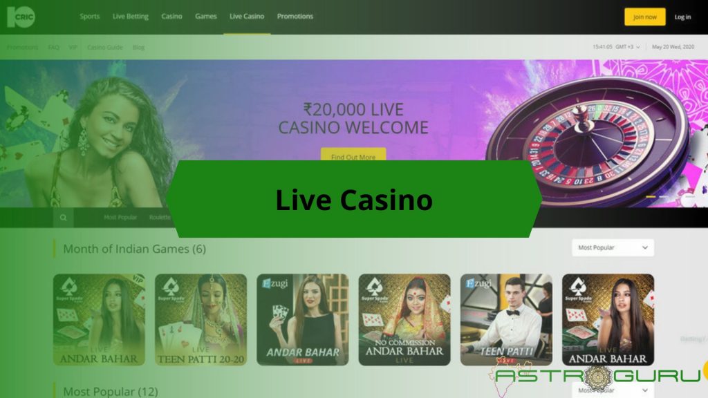 10cric Live Casino